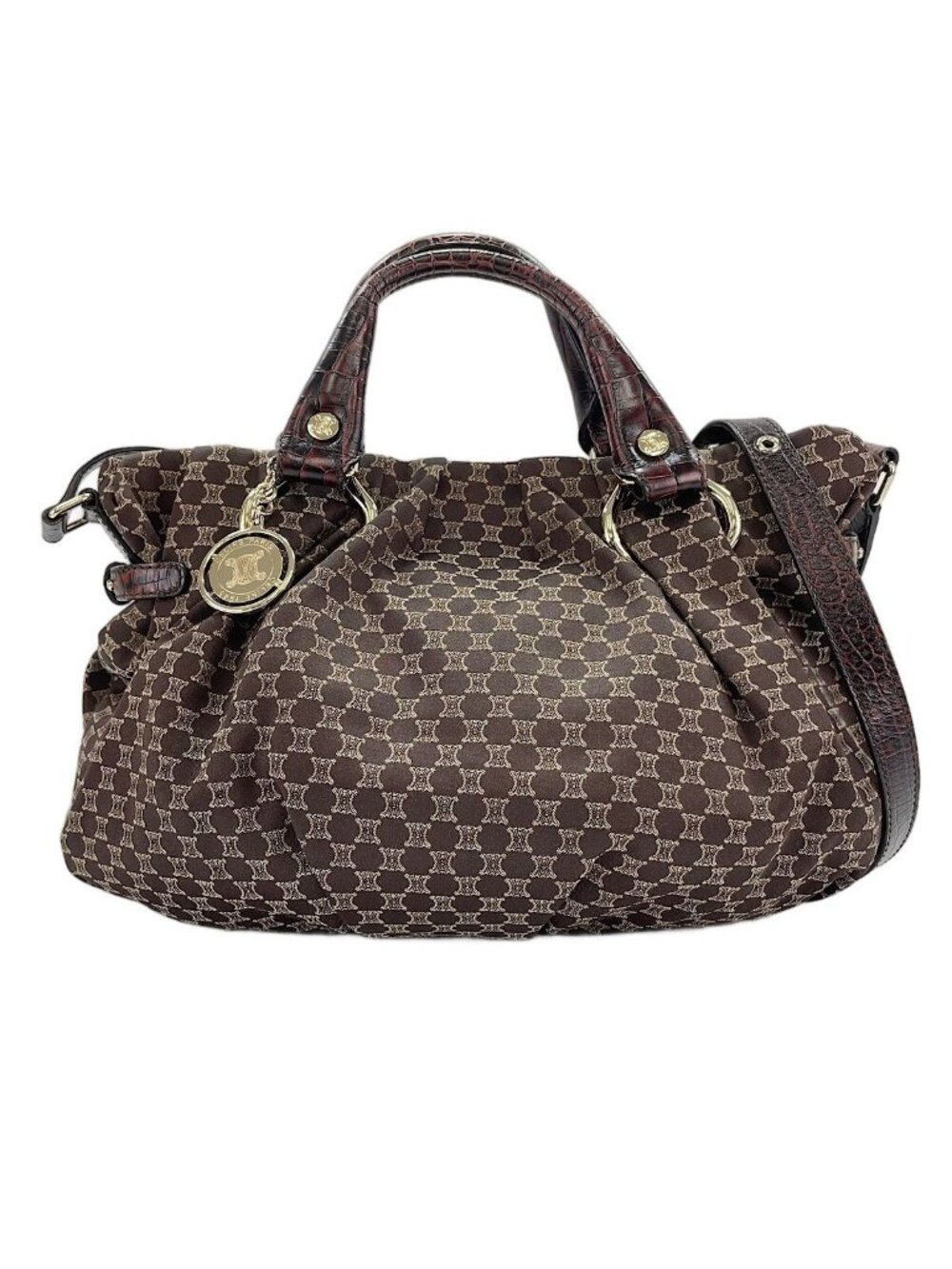 Celine Handbag Macadam Pattern Pillow 2-Way